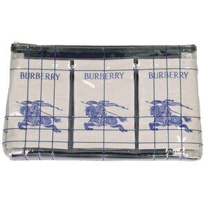 Burberry Logo Clutch Bag Clear